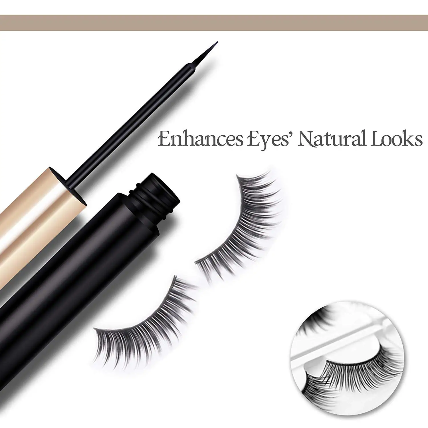 

Magnetic Eyelashes with Magnetic Eyeliner and Tweezer Set Soft Lashes 3 Pairs