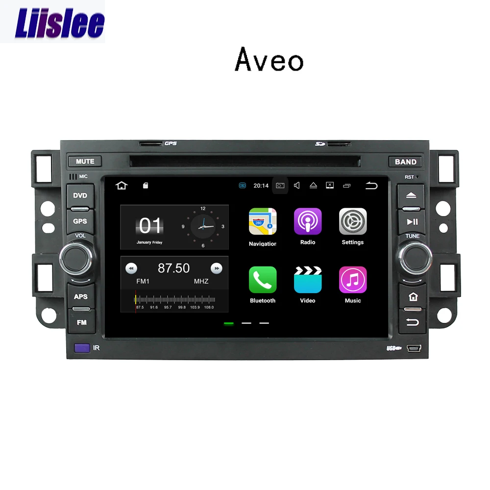 Liislee 2 din Android автомобильный навигатор GPS для Chevrolet Aveo T200 2002 ~ 2011 Авто Радио стерео