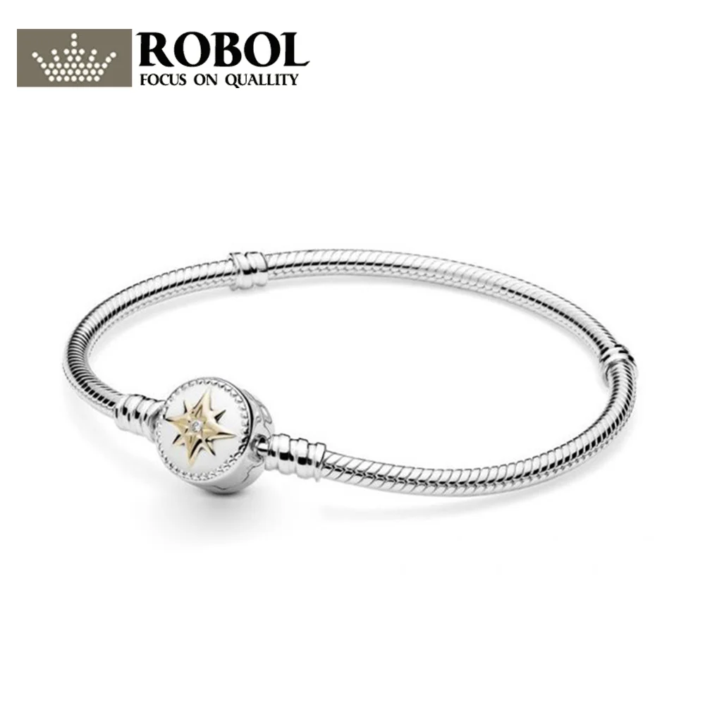 PDB SL 30 925 пробы Серебряные Оригинальные PAN браслеты для женщин Шарм Diy браслет не выцветает Высокое качество 1:1 шаблон - Цвет камня: 598538C01-P1