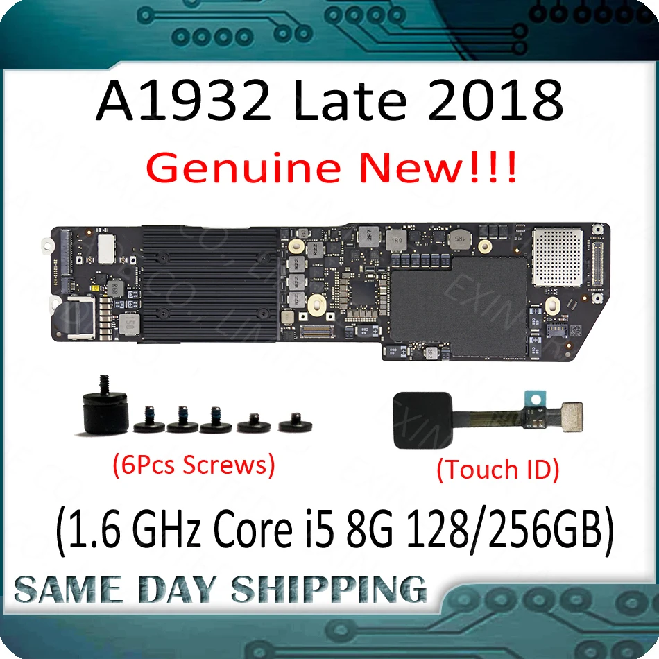 Новая материнская плата 820-01521-A/02 для Apple Macbook Air 13 &quotA1932 с Touch ID Core i5 1 6 ГГц 8 Гб 128/256 ГБ
