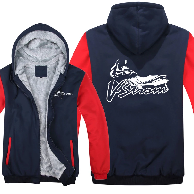 Motorcycle V-Strom Hoodies Men Fashion Coat Pullover Fleece Liner Jacket V-Strom Sweatshirts Hoody 6