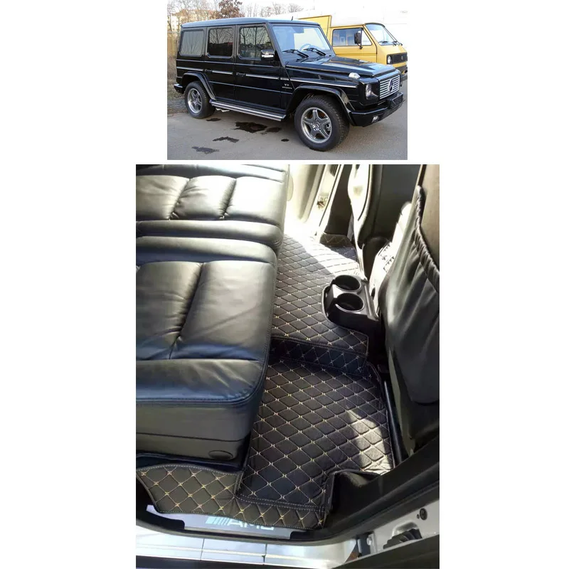 Lsrtw2017 кожаный автомобильный коврик для автомобиля mercedes benz G500 G350d G55 G63 G65 amg 2004- w463 аксессуары