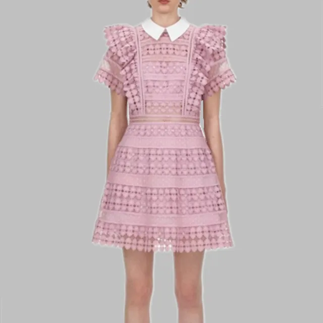 self portrait lilac dress