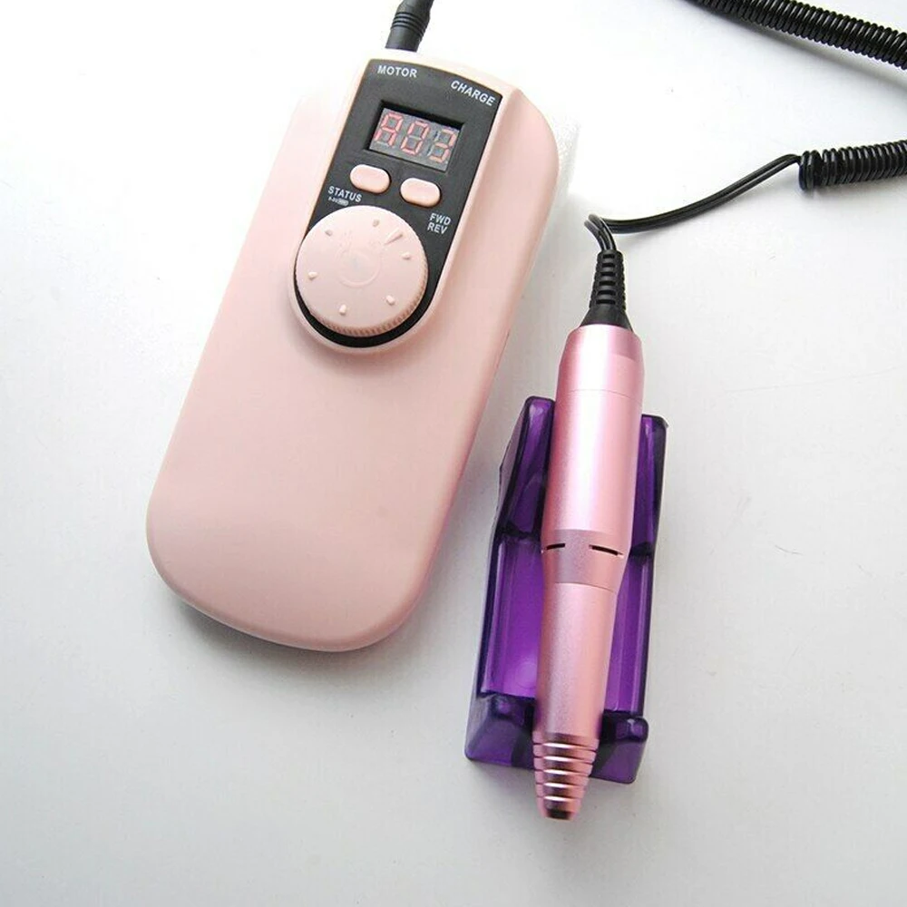 

35000RPM Portable Nail Polishing Tool With Digital Display Rechargeable Electric Nail Drill Machine File Manicure