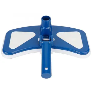 

12'' Swimming Pool Curved Blue and White Suction Vacuum Head Brush Pool Tools Pool Suction Vacuum Head Brush Cleaner Suction