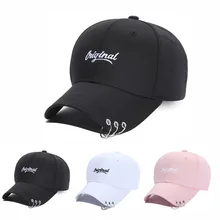 Модная стильная железная шапка с кольцами, мужские уличные шапки, модная мужская повседневная шапка в стиле хип-хоп, летняя Солнцезащитная шапка, женская мужская шапка