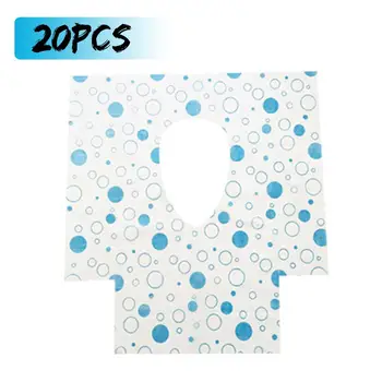 

20Pcs/lot Disposable Toilet Seat Cover Mat Portable Camping Travel Hygienic Toilet Mat Pad Cushion Bathroom Supplies Set