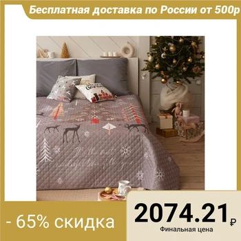 

Bedspread "Ethel" Euro Wonderful time, 230х210 cm, microfiber 5080086