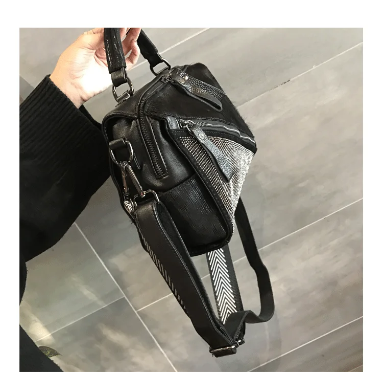 Fashion Horse Hair Messenger Bags Diamonds Satchels Horse Hair Patchwork handbag adies hand bags Diamonds Patchwork handbags