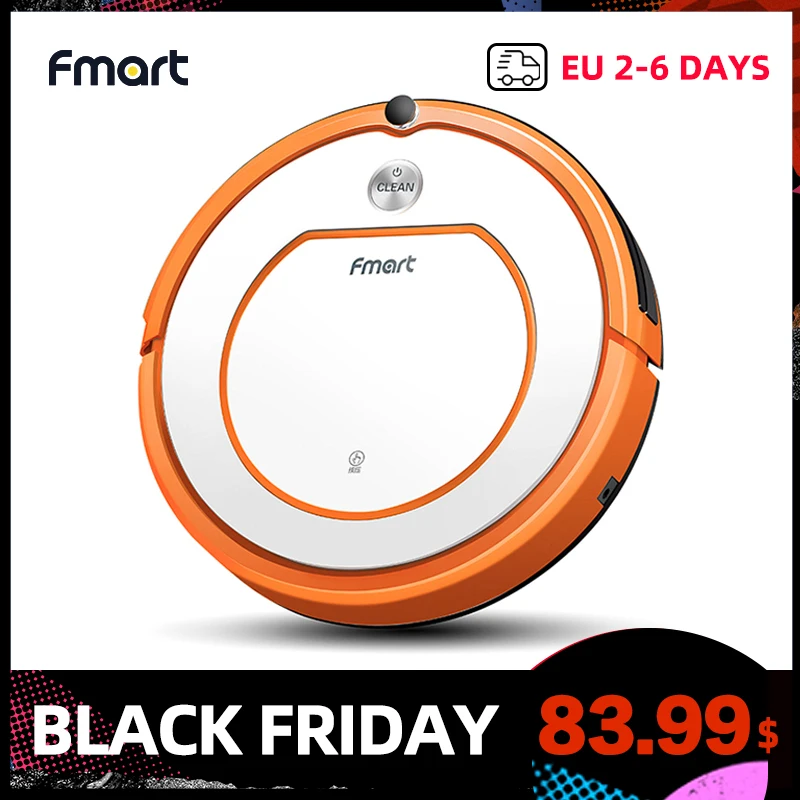 

Fmart Robot Vacuum Cleaner 800PA Poweful Suction 3in1 pet hair home dry wet mopping cleaning robot Auto Charge vacuum No Tax