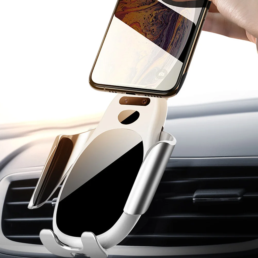 

Wireless Car Charger Mount Automatic Clamping Smart Sensor Fast Charging for iPhone Samsung GV99