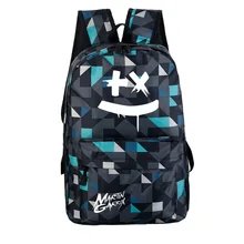 Школьная сумка, хлопок, конфеты, электронная музыка, диджейский стиль, рюкзак, школьный ранец, мужская и женская сумка, много карманов, большая сумка, модный принт