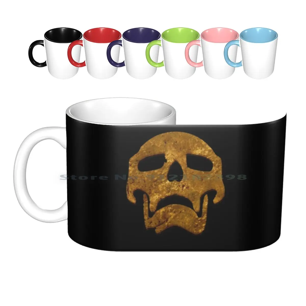 Guardian Skull Tazze In Ceramica Dorata Tazze Da Caffè Tazza Da Tè Al Latte Destiny Bungie Activision Game Rpg Mmo Skull Guardian Gamer Gaming