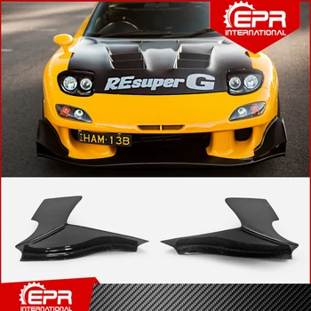 

For Mazda RX7 FD3S RE-GT Kit Carbon Fiber Front Bumper Canard RX7 FD3S Carbon Canard Trim 2pcs Body Kit