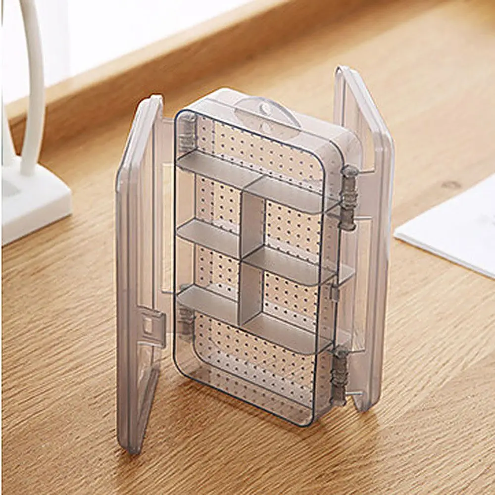 

10 Grids Empty Jewelry Storage Case Box Craft Makeup Cosmetic Accessory Beads Pills Organizer Double Layers Plastic Nail Art Box