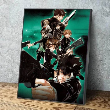 

Canvas Painting Judge of the Mind Wall Art Printing Anime Black Gun Poster Home Decorative Modern Living Room Modular Pictures