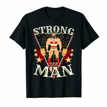 Deadlift Vintage Circus Strongman Gymer Contest Black T-Shirt Brian Shaw S-3Xl Apparel Casual Tee Shirt