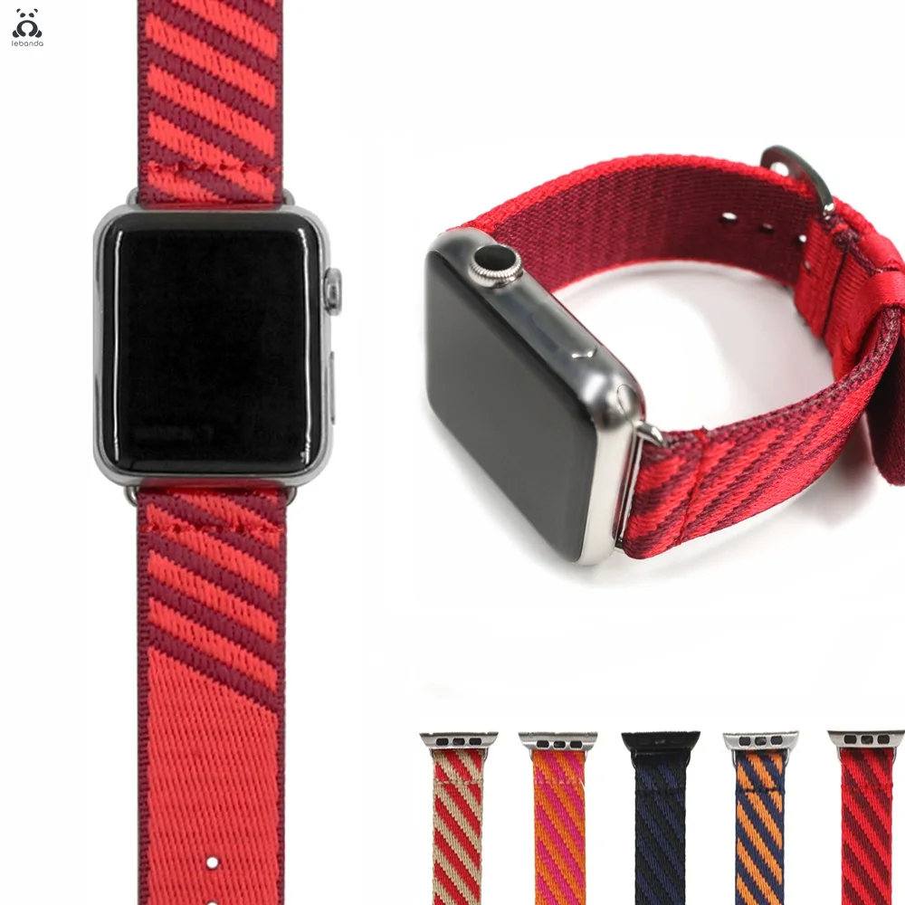 

Jumping Single Tour strap for Apple Watch series 7 6 SE 5 4 3 2 nylon braided sports personality strap for iWatch 40 41 44 45mm