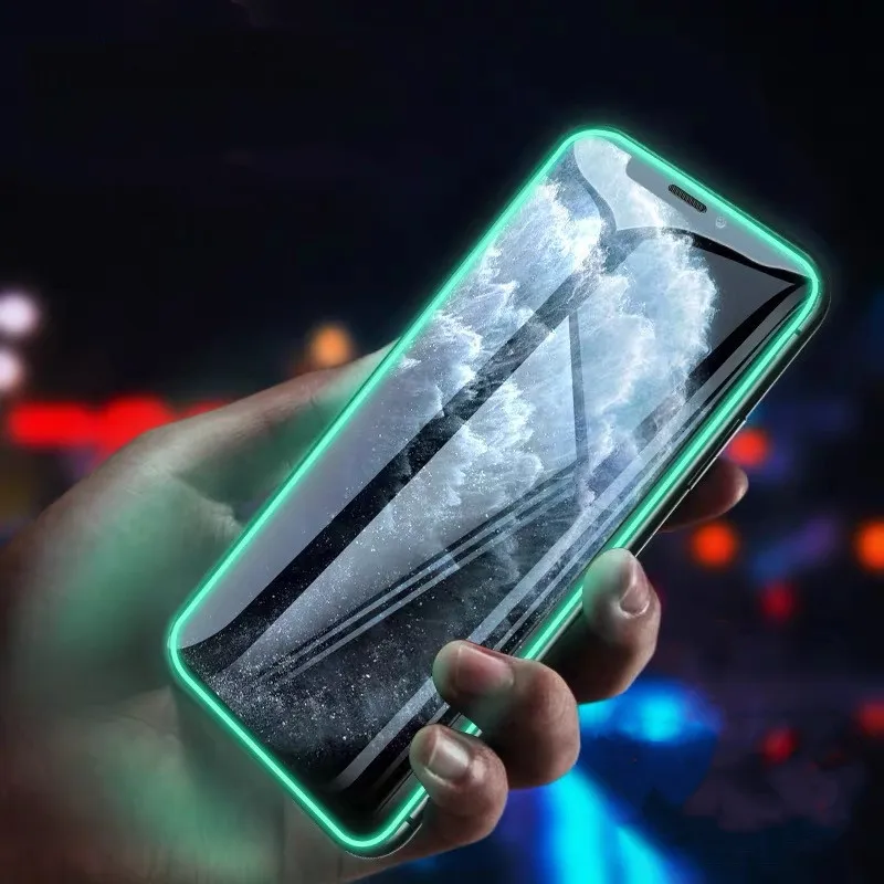 5 упаковок флуоресцентная изогнутая защитная пленка Tongdaytech для iPhone X XR XS Max 11 Pro 8 7 6