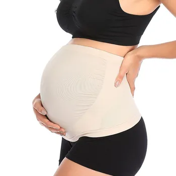 Breathable Maternity Support Belts Corset Waist Care Abdomen Bandage Clothes for Pregnant Women Pregnancy Seamless Belly Belt tanie i dobre opinie CN (pochodzenie) nylon