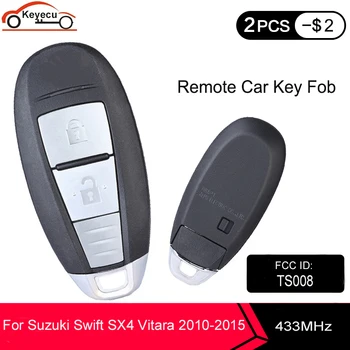 

KEYECU 3x OEM 2 Button Smart Remote Key Fob 433MHz ID47 for Suzuki Swift SX4 VITARA S-Cross 2010-2012 2013 2014 2015 FCC: TS008