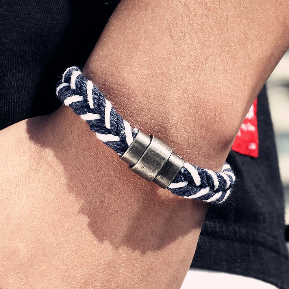 Браслеты Дружбы Ручной работы из плетеной веревки, мужские хлопковые простые винтажные браслеты и браслеты, этнические ювелирные изделия, подарки, браслеты, Прямая поставка