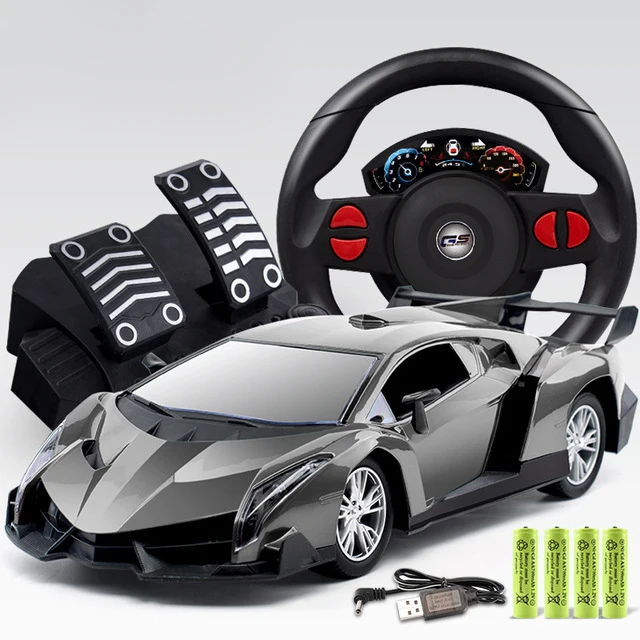 1:12 RC автомобиль для вождения спортивных автомобилей привод дистанционного управления автомобиль электронная игрушка подарок для детей - Цвет: controller and pedal