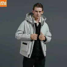 Xiaomi 90 man Winter Warm Hooded short Down jacket 90% duck down waterproof Outwear Loose coat