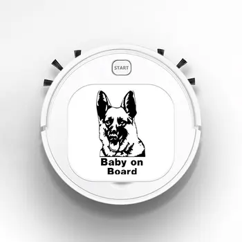 

Robot Vacuum Cleaner Intelligent Automatic Mopping Clean Robot for Hard Floor Carpet German Shepherd Baby On Board Warning