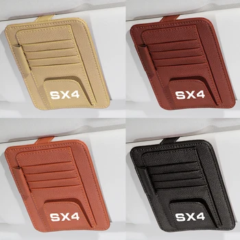 

New style Car Auto Sun Visor Point Pocket Organizer Pouch Bag Card Glasses Storage Holder for Suzuki sx4 2005-2020 Car-styling