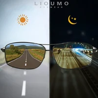 LIOUMO Top Photochromic Sunglasses Men Women Polarized Chameleon Glasses Driving Goggles Anti-glare Sun Glasses zonnebril heren 1