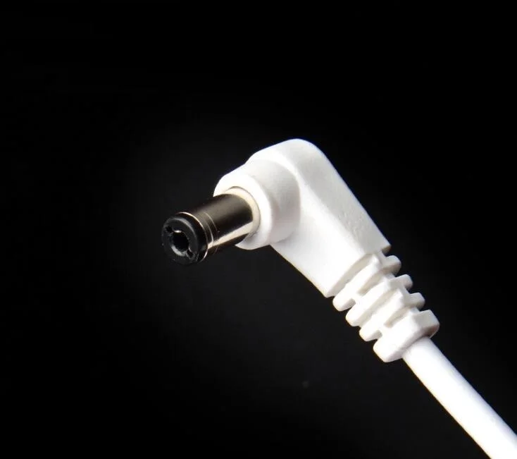 50 шт./лот, разъем питания постоянного тока, USB преобразователь в 5,5*2,1 мм, кабель питания, белый, черный, l-образный прямоугольный разъем, разъем шнура питания, usb-кабель