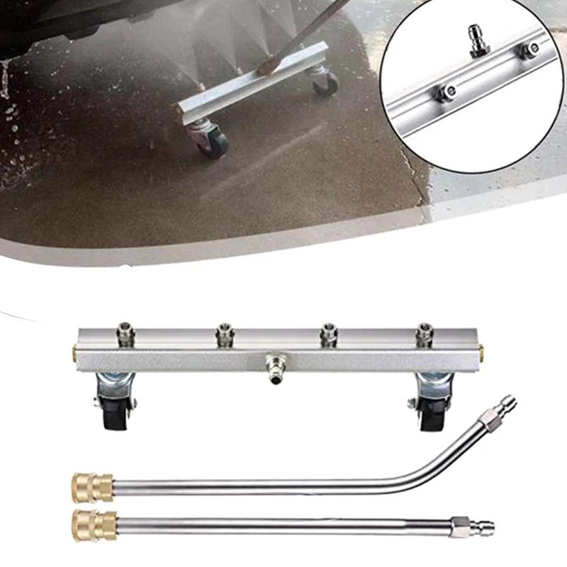Pressure Washer Under Car Cleaner Car Wash with 45 Degree Angled Wand 4 Spray Nozzle Cleaner for 1/4Inch Connector|Car Washer| - AliExpress