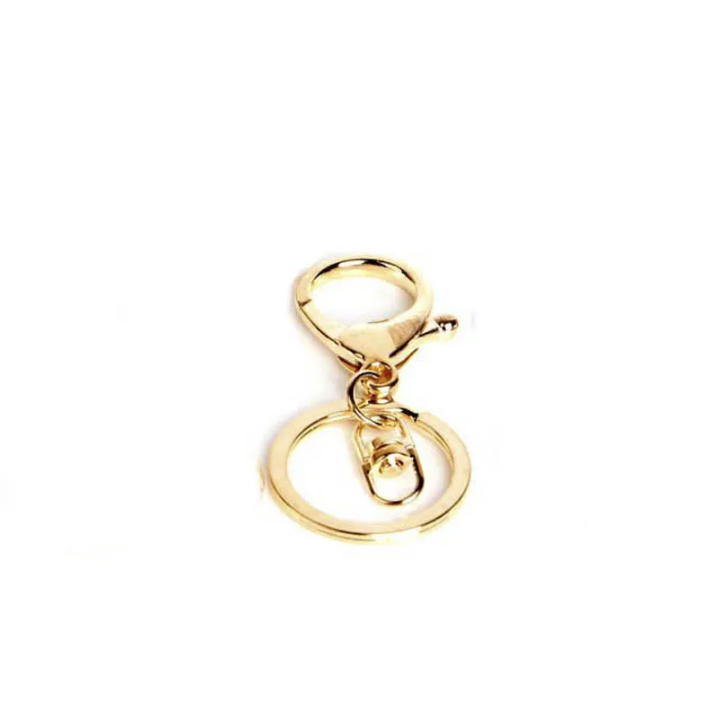Kc gold buckle 10 шт./лот 30 мм Сплит Брелок Бронзовый родиевый золотой цвет карабины крючок для ключей брелки застежки для DIY Брелки изготовление - Цвет: Kc gold buckle