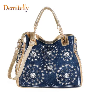 

Fashion Diamond Printed Ladies Handbag New Personality Square Rivet Women's Shoulder Messenger Bag Luxury Small Squarebag Wallet