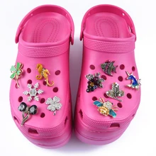 Breloques de sabot en métal, 1 pièce, breloque de sabot, chauve souris, papillon, insecte, décorations, flocons de neige, lune, Bracelet, accessoires, nouvelle collection 