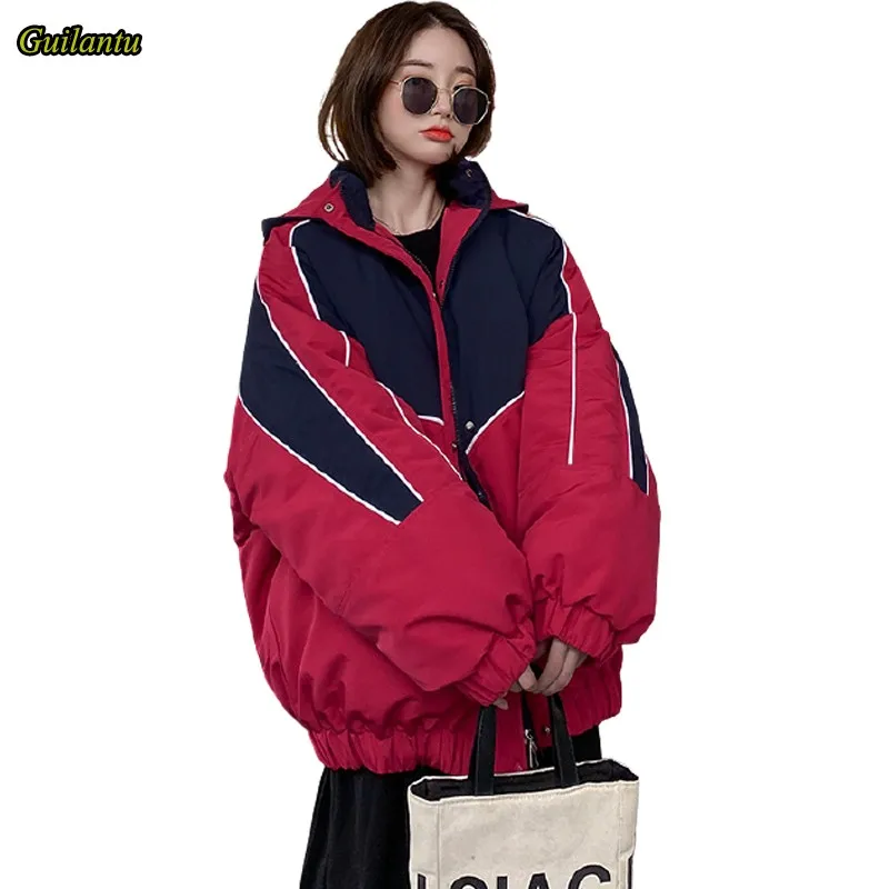 

Guilantu 2020 Winter Big Size Loose Jacket Women Clothing Thick Warm Down Cotton Padded Short Parka Mujer Plus Size Hooded Coat