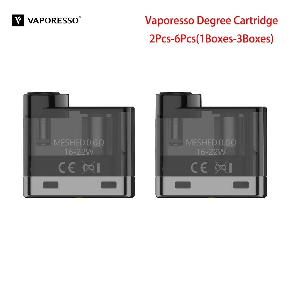 2Pcs-6Pcs Original Vaporesso Degree Cartridge Tank Electronic Cigarette Accessories 0.6ohm 1.3ohm 2ml Atomizer For Kit | Электроника