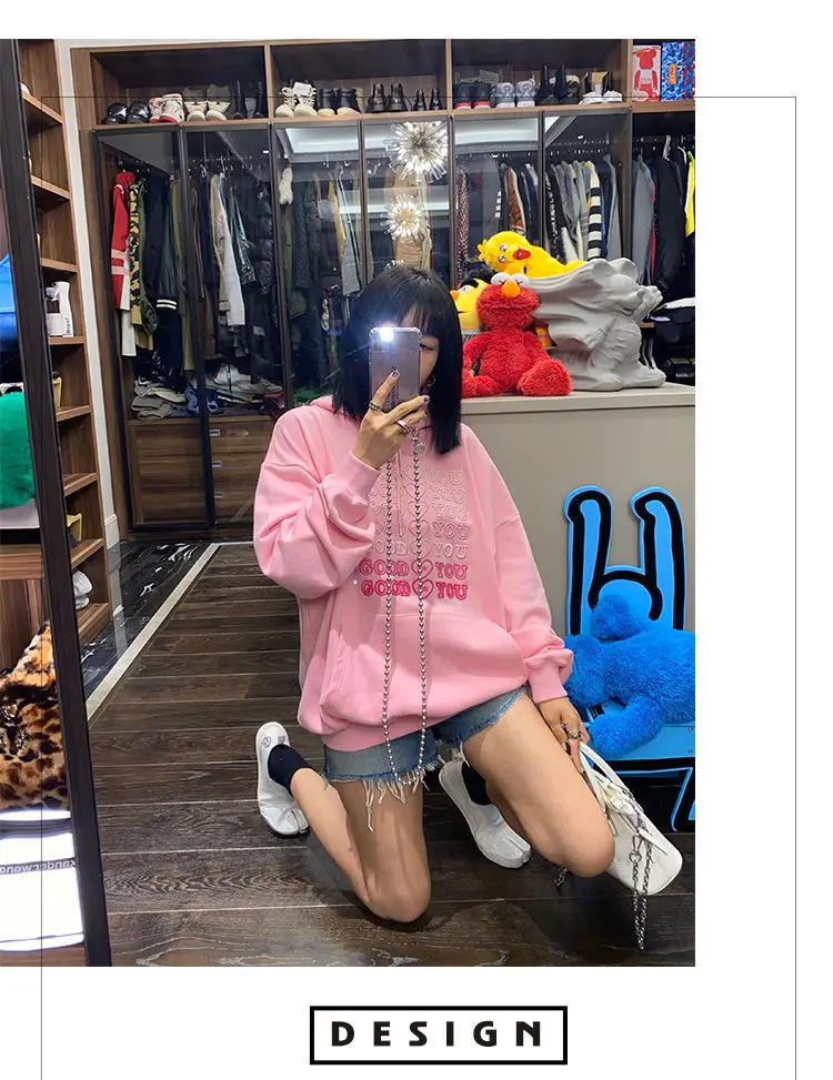 2021 new good for you streetwear sweatshirt winter clothes women oversized harajuku hoodie women long sleeve korean style tops