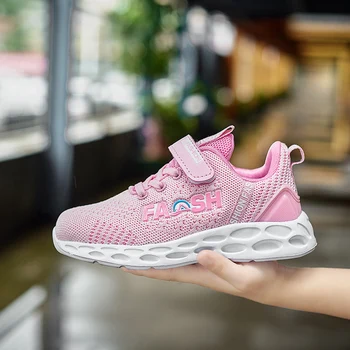 

2020 New Trend Gym Shoes For Girls Comfortable Toddler Boy Running Shoes Light Children Unisex Sport Shoes Mesh Kids Trainers
