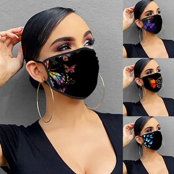 

5pc Adult Unisex Fashion Outdoor Sports Mask Warm And Windproof Cotton Mask Reuseable Mouth Mask Mouth Cover Mouth Mask Washable
