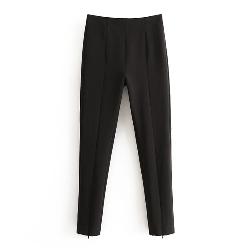 

RR Casual Solid Pants Women Fashion Slim Trousers Women Elegant Zipper Pencil Pants Female Ladies LZ