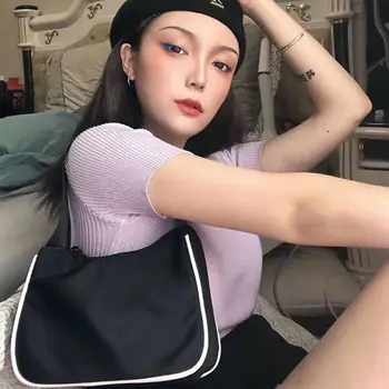 

HOB pokes fun underarm bag ins popular nylon fashion sports handbag for women web celebrity small red book ancient bag