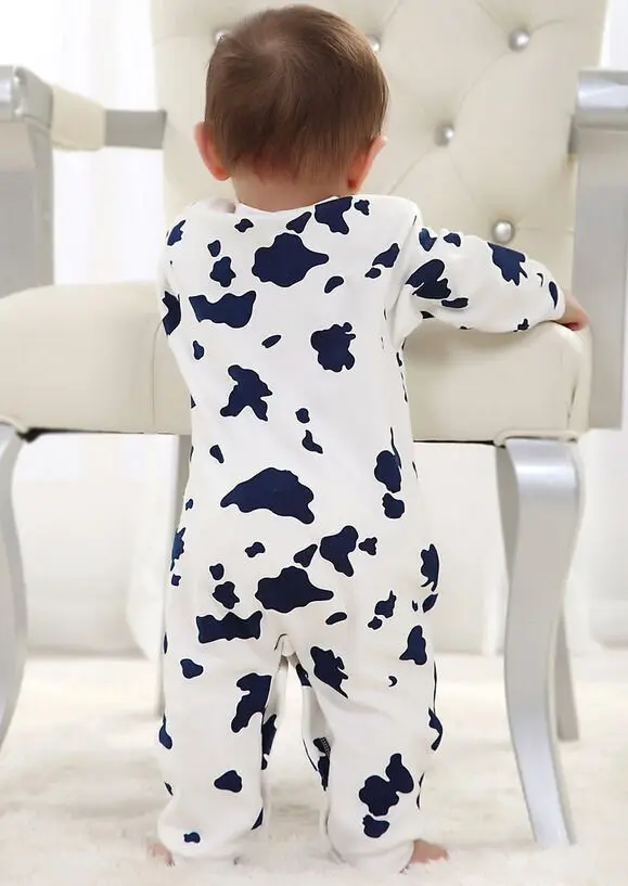 

New Adorable Cow Print Newborn Infant Baby Boy Girl Cute Romper Jumpsuit Outfits Clothes