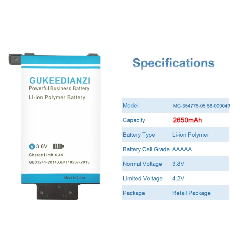 GUKEEDIANZI MC-354775-05 58-000049 2650 мАч сменная батарея для Amazon Kindle PaperWhite 2/3 KPW2 KPW3 батарея