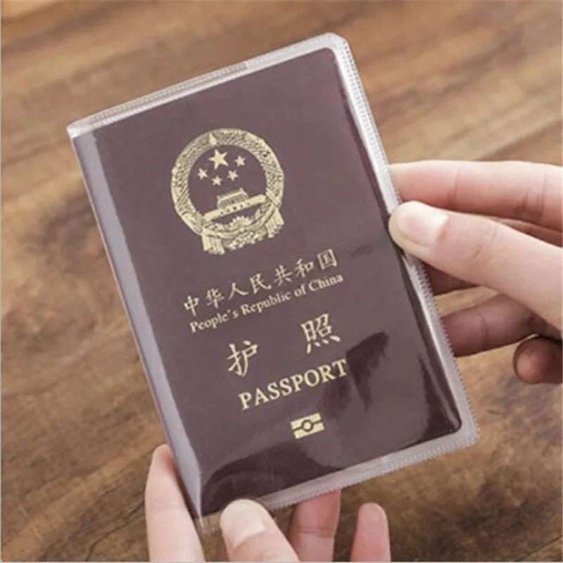 

1pcs Waterproof Transparent Passport Holder Card Holder PVC Waterproof Travel Passport Cover Credit Card Holder