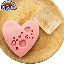 Сердце шаблон ручной работы мыло штамп прозрачный самодельное сердечко прижимка для мыла на заказ прозрачный акриловый головной убор с ручкой Z0200XX