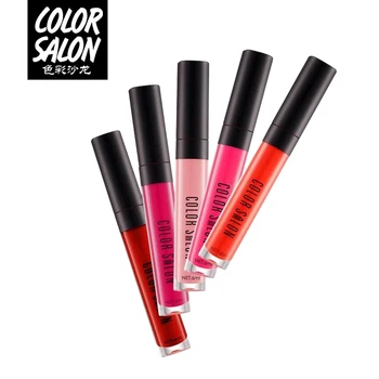 

Color Salon 6ml Makeup Matte Not Faded Lipstick Lip Kit Gloss Long Lasting Lip Stick Cosmetics Mini lipgloss