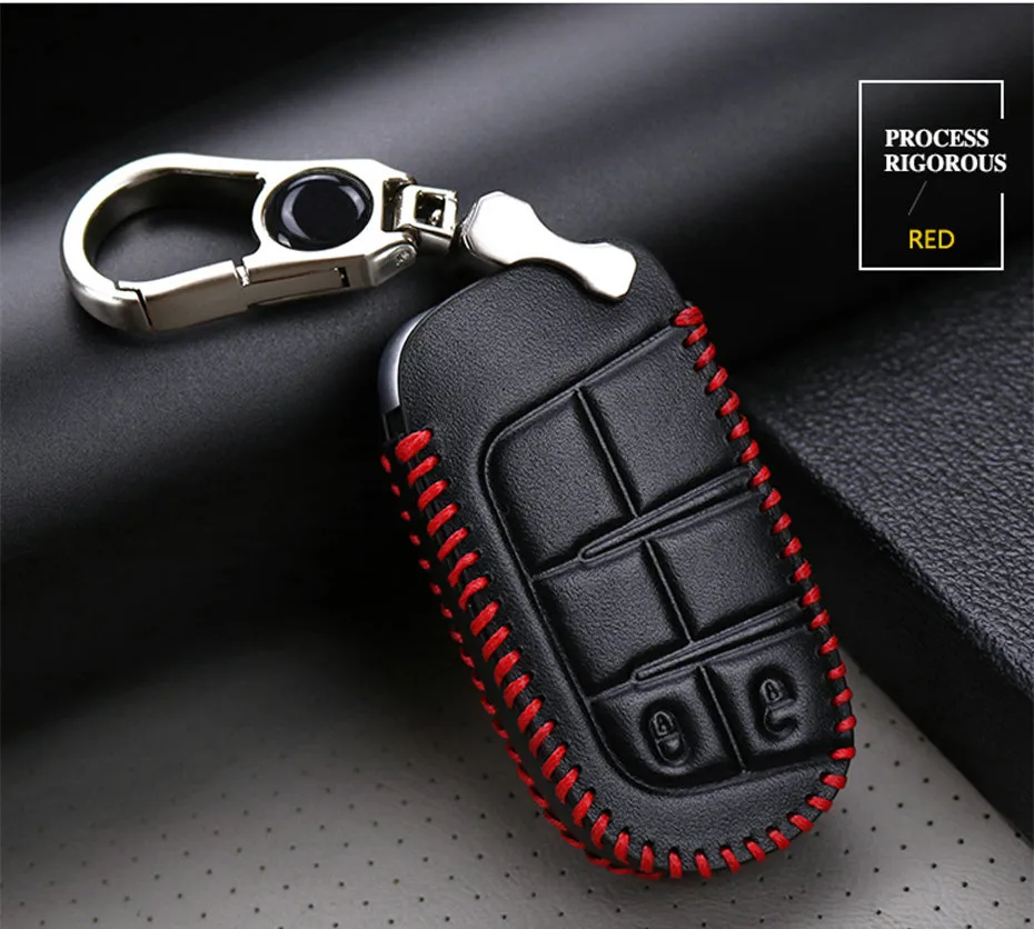 Автомобильный чехол для дистанционного ключа для Dodge caliber Challenger Caravan Durango Journey Charger, кожаный брелок-ракушка, аксессуары