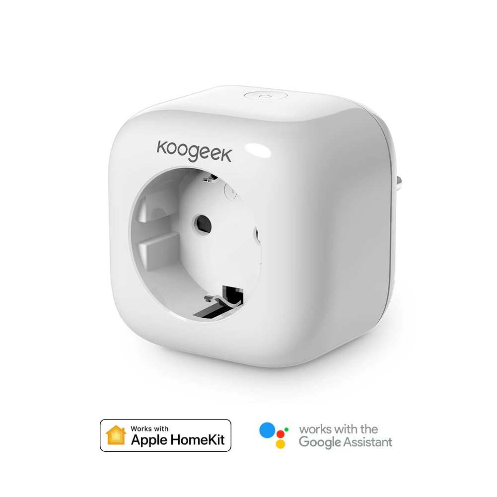 2 шт Koogeek EU WiFi розетка Беспроводная умная розетка для Apple HomeKit Google Assistant Amazon Alexa Siri Голосовое управление умная розетка